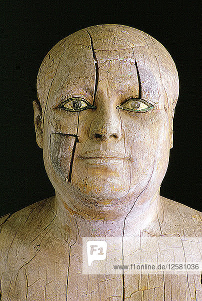 Holzstatue von Ka-Aper  Museum Kairo  Ägypten. Künstler: Tony Evans