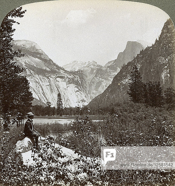 North Dome  Half Dome und Clouds Rest  Yosemite Valley  Kalifornien  USA  1902. Künstler: Underwood & Underwood
