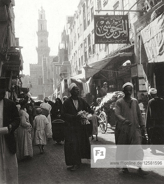 Bazaar of El Ghoria  Cairo  Egypt  20th century. Artist: J Dearden Holmes