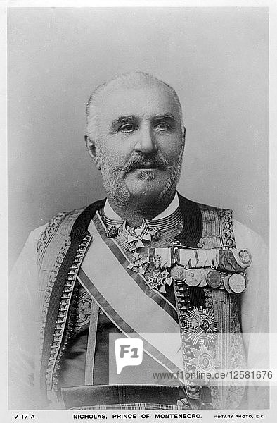 Nikolaus  Prinz von Montenegro  um 1900(?).Künstler: Rotary Foto