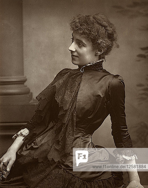 Helen Maud Holt (Mrs. Beerbohm Tree)  britische Schauspielerin  1884. Künstlerin: Unbekannt