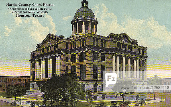 Harris County Court House  Houston  Texas  USA  1911. Künstler: Unbekannt