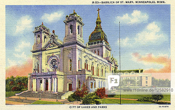 Basilika St. Mary  Minneapolis  Minnesota  USA  1935. Künstler: Unbekannt