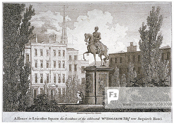 Leicester Square  Westminster  London  um 1805. Künstler: Samuel Rawle