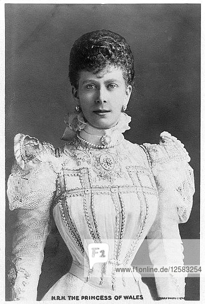 Die Prinzessin von Wales  ca. 1901 bis 1910. Künstler: Unbekannt