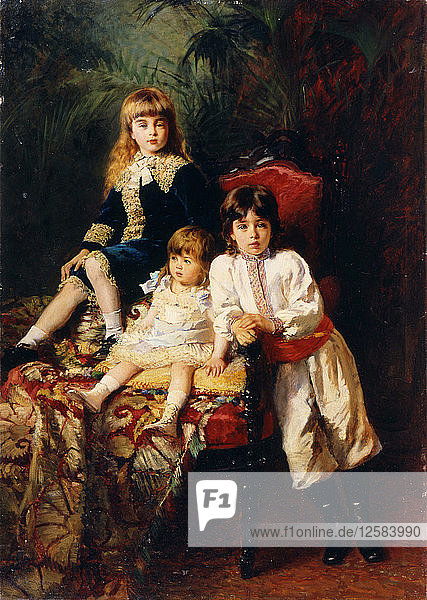Die Kinder von Balaschow  1880. Künstler: Konstantin Makowsky