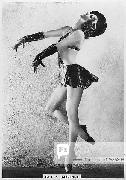 Getty Jassonne  französische Balletttänzerin  ca. 1936-c1939. Künstler: Unbekannt