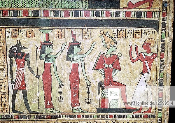 Detail einer ägyptischen Grabplatte. Künstler: Unbekannt