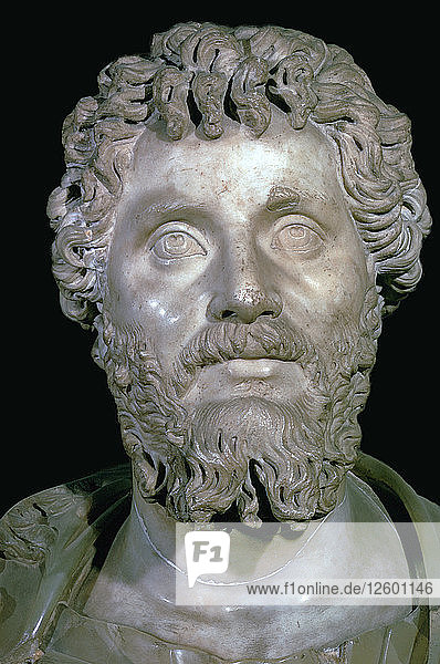 Büste des römischen Kaisers Septimius Severus  2. Jahrhundert. Künstler: Unbekannt