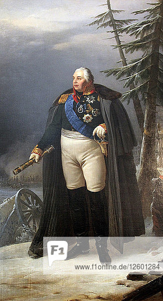Mikhail Kutuzov  russischer Soldat  (1833-1834). Künstler: Pjotr Basin