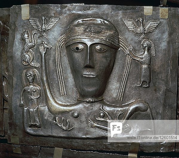 Detail from the Celtic Gundestrop Cauldron  3rd century. Artist: Unknown