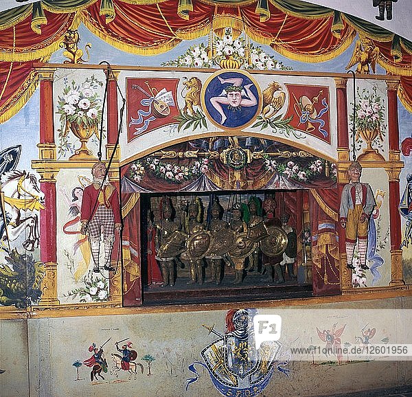 Sicilian marionette theatre. Artist: Unknown