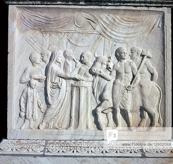 Ein dem römischen Kaiserkult gewidmeter Altar  1. Jahrhundert. Künstler: Unbekannt
