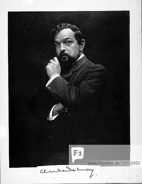 Porträt des Komponisten Claude Debussy (1862-1918)  1900er Jahre.