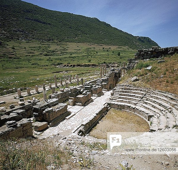 Sogenanntes Odeion in Ephesus  2. Jahrhundert. Künstler: Unbekannt