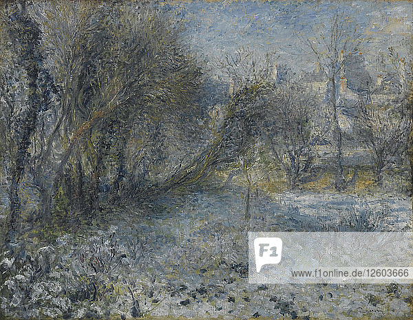 Schneebedeckte Landschaft  1870-1875. Künstler: Renoir  Pierre Auguste (1841-1919)