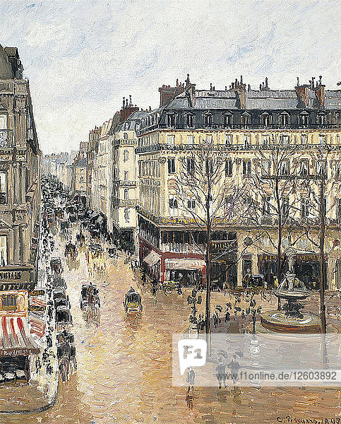 Rue Saint-Honoré am Nachmittag. Wirkung des Regens  1897. Künstler: Pissarro  Camille (1830-1903)