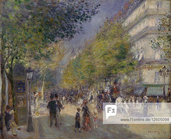 Die Grands Boulevards  1875. Künstler: Renoir  Pierre Auguste (1841-1919)