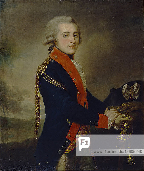 Porträt des Grafen Artemy Ivanovich Lazarev (1768-1791)  1790er Jahre. Künstler: Lampi  Johann-Baptist von  der Ältere (1751-1830)