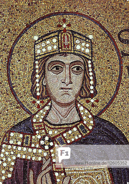 König Salomon (Detail der Innenmosaiken in der Markus-Basilika)  12. Jahrhundert. Künstler: Byzantinischer Meister