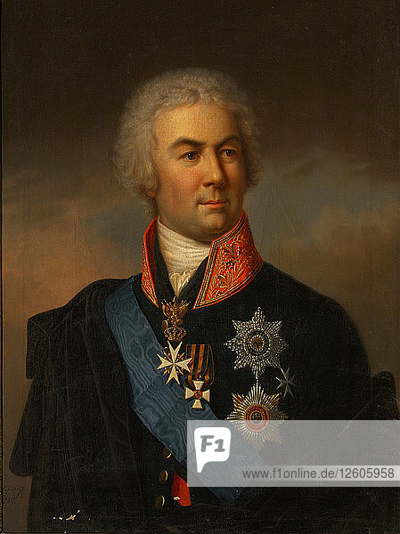 Porträt des Grafen Pjotr Zavadovsky (1739?1812)  1849. Künstler: Schulz  Carl (1823-1876)