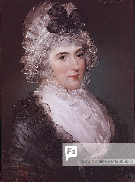 Portrait of Mrs Janet Grizel  1794. Artist: Russell  John (1745-1806)