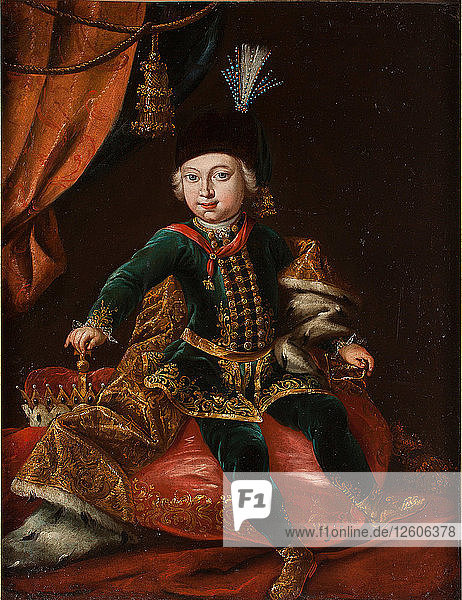 Porträt von Kaiser Joseph II. (1741-1790) als Kind. Künstler: Meytens  Martin van  der Jüngere (1695-1770)