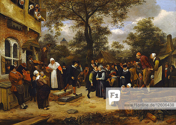 Village Wedding. Artist: Steen  Jan Havicksz (1626-1679)