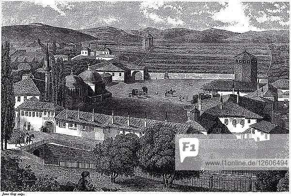 Ansicht von Bakhchisaray  um 1845. Künstler: 19244  James (tätig Mitte des 19. Jh.)