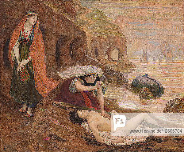 The finding of Don Juan by Haidée 1869-1870. Artist: Brown Ford Madox (1821-1893)