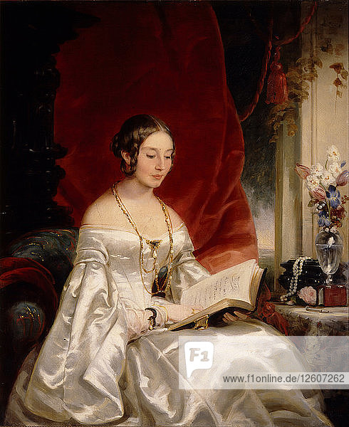 Porträt der Fürstin Maria Iwanowna Kochubey  geborene Baryatinskaja (1818-1843)  1840er Jahre. Künstler: Robertson  Christina (1796-1854)