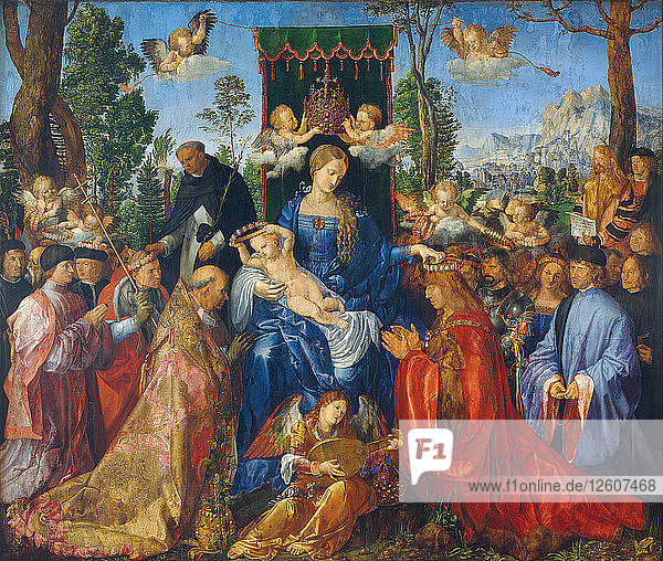 The Feast of the Rose Garlands  1506. Artist: Dürer  Albrecht (1471-1528)