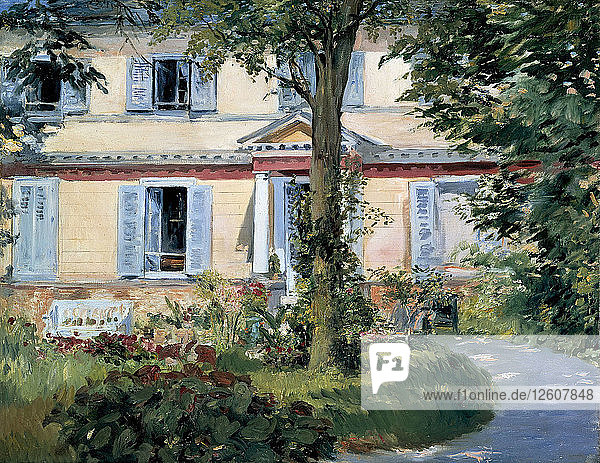 Das Haus in Rueil  1882. Künstler: Manet  Édouard (1832-1883)