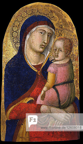 Madonna mit Kind  um 1340. Künstler: Lorenzetti  Pietro (ca. 1300-ca. 1348)