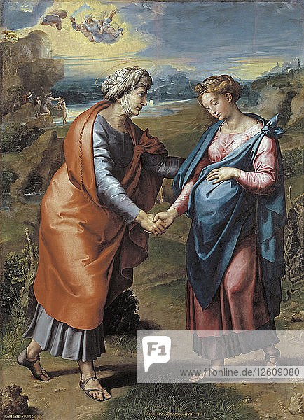 Die Heimsuchung  1517. Künstler: Raphael (1483-1520)