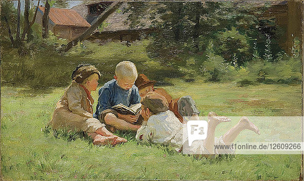 Kinder  1890er Jahre. Künstler: Winogradow  Sergej Arsenjewitsch (1869-1938)