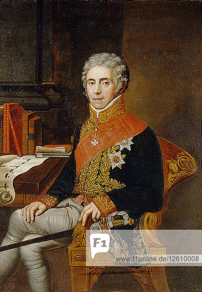 Porträt von Iwan Wassiljewitsch Tutolmin (1751-1839)  zweite Hälfte des 18. Künstler: Anonym  18. Jahrhundert