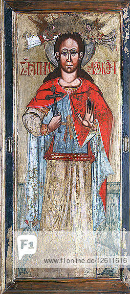 Heilige Paraskeva Pyatnitsa  frühes 17.Jh.. Künstler: Russische Ikone