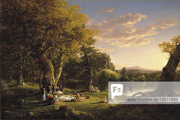 Der Pic-Nic  1846. Künstler: Cole  Thomas (1801-1848)