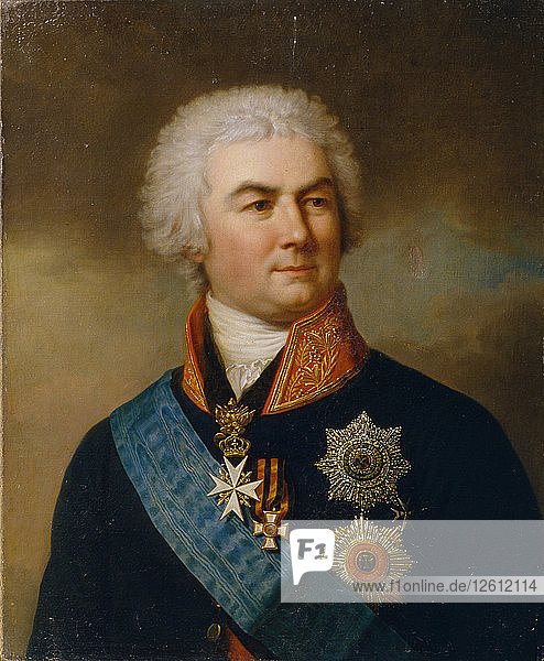 Porträt des Grafen Pjotr Zavadovsky (1739?1812). Künstler: Schtschukin  Stepan Semjonowitsch (1762-1828)