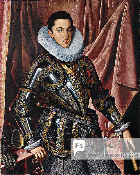 Porträt von Prinz Philipp Emanuel von Savoyen (1586?1605)  um 1604. Künstler: Pantoja de la Cruz  Juán (1553-1608)