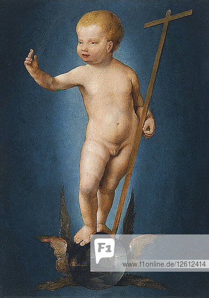 Das Christuskind auf der Weltkugel  um 1530. Künstler: Cleve  Joos  van (ca. 1485-1540)