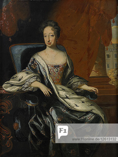 Porträt von Hedvig Eleonora von Holstein-Gottorp (1636-1715)  Königin von Schweden. Künstler: Krafft  David  von (1655-1724)