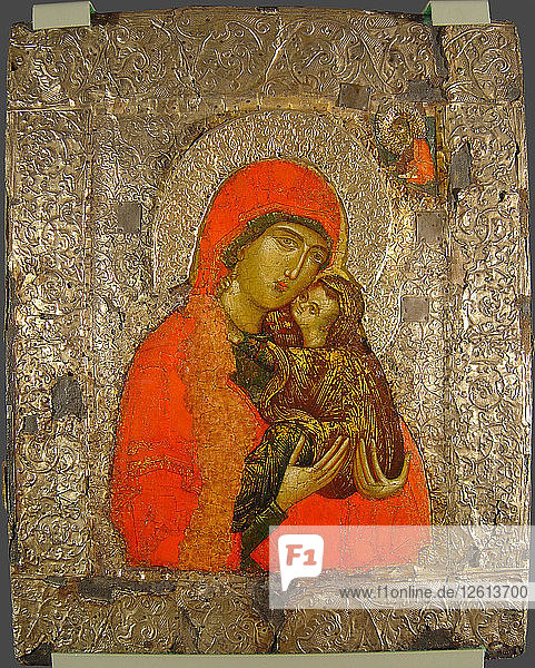 Heilige Anna und Maria als Kind  14. Jahrhundert. Künstler: Russische Ikone