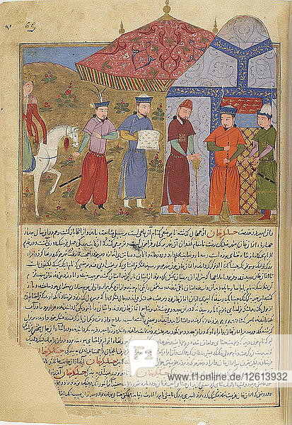 Die Belagerung von Peking. Miniatur aus Jami al-tawarikh (Universalgeschichte)  um 1430. Künstler: Anonym