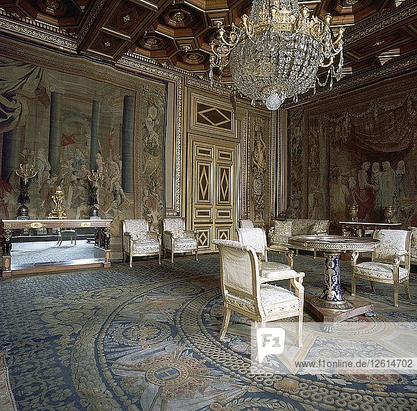 Innenraum des Schlosses Fontainebleau  16. Jahrhundert. Künstler: Unbekannt