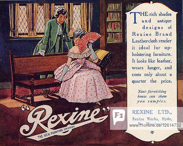 Rexine-Möbelbezug  um 1920. Künstler: Unbekannt