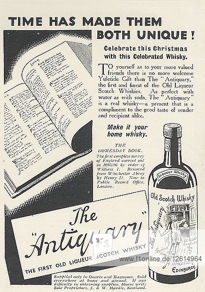Antiquitäten-Likör Scotch Whisky  1935. Künstler: Unbekannt