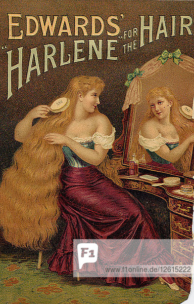Edward?s Harlene für das Haar  1900. Künstler: Unbekannt
