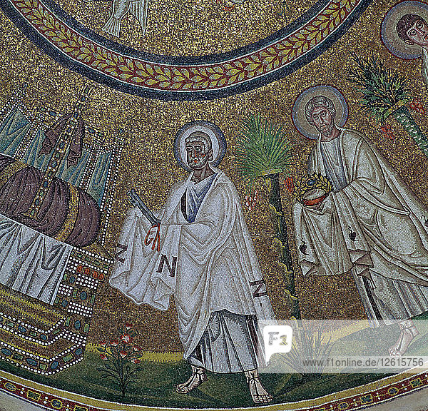 A byzantine mosaic of St Peter  5th century. Artist: Unknown